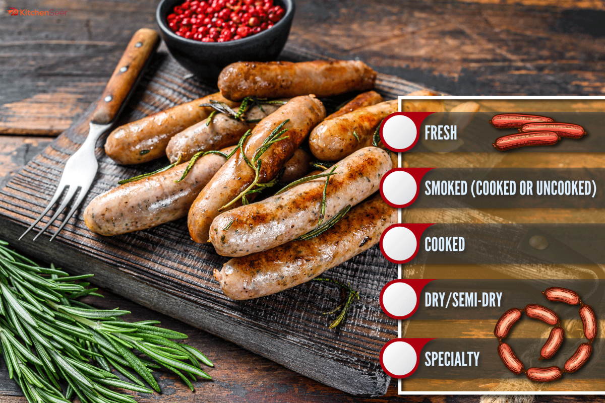 grilling bavarian sausages on cutting board, Is Turkey Sausage Processed?