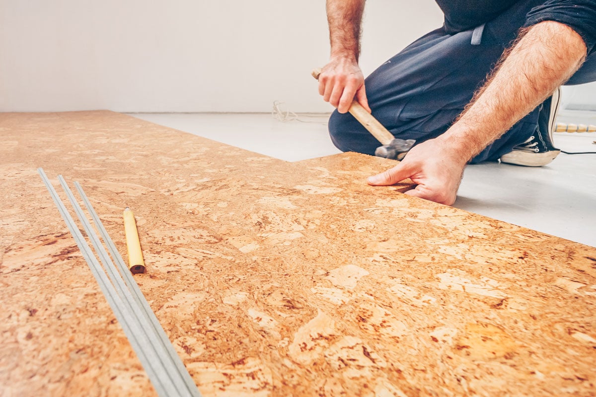 Master class for laying cork flooring, installation of a cork floor by a floating method