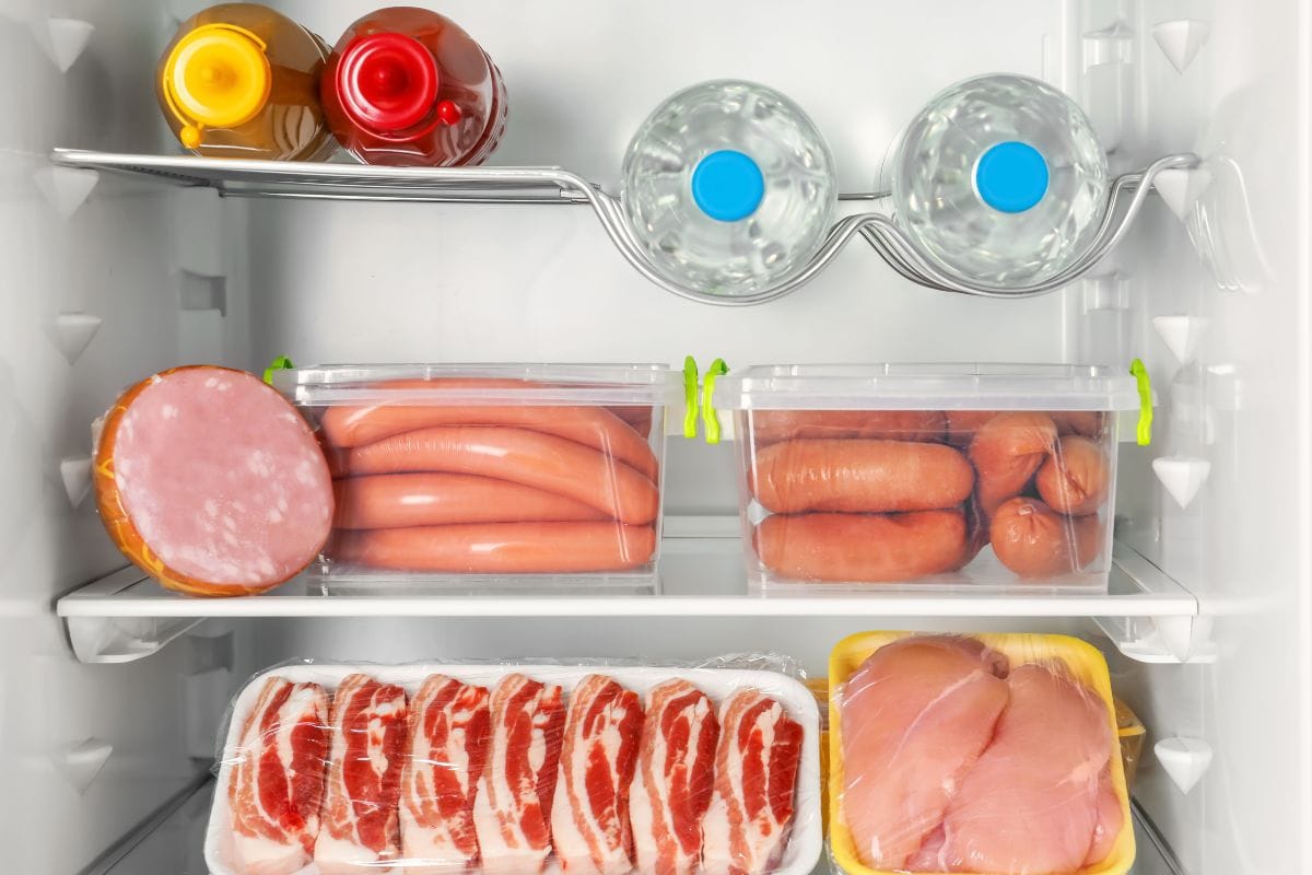 Refrigerator with fresh meat products