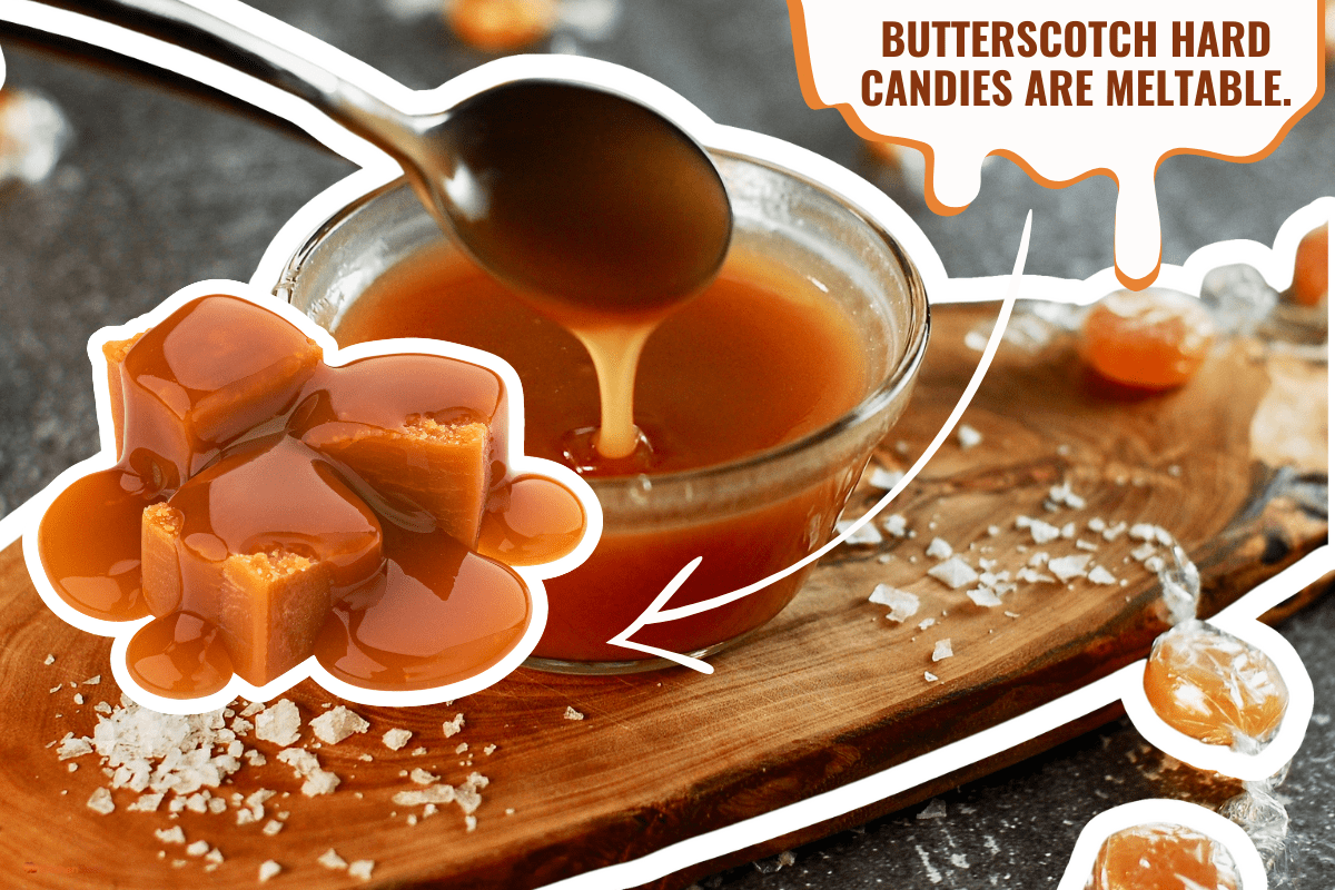 Salted caramel sauce, sweet homemade caramel sauce. - Can You Melt Butterscotch Hard Candy