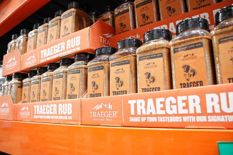 Several containers of traeger seasoning on display, How To Make Traeger Pork And Poultry Rub
