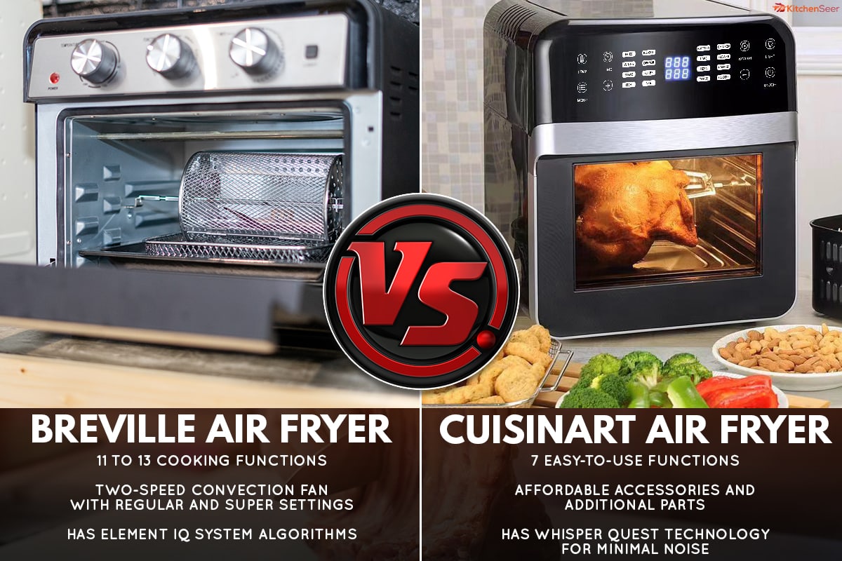 Breville and Cuisinart air fryers, Breville Vs Cuisinart Air Fryer: Which To Choose?