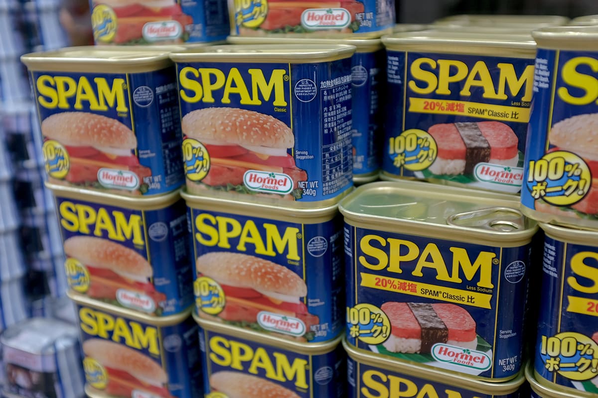 Spam brand of instant burger