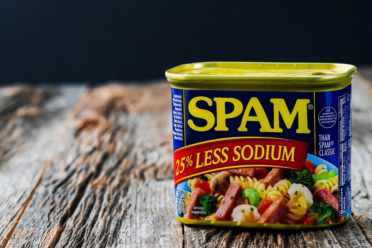 Spam ham can with less sodium