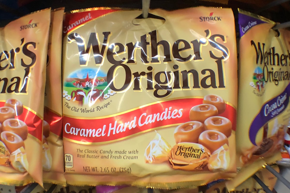  Werther's original caramel hard candies.