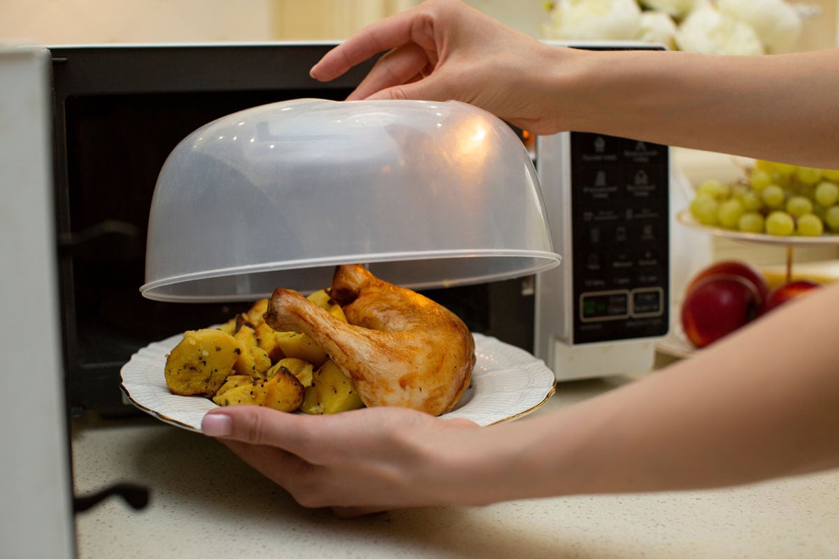plate food microwave covered lid benefits