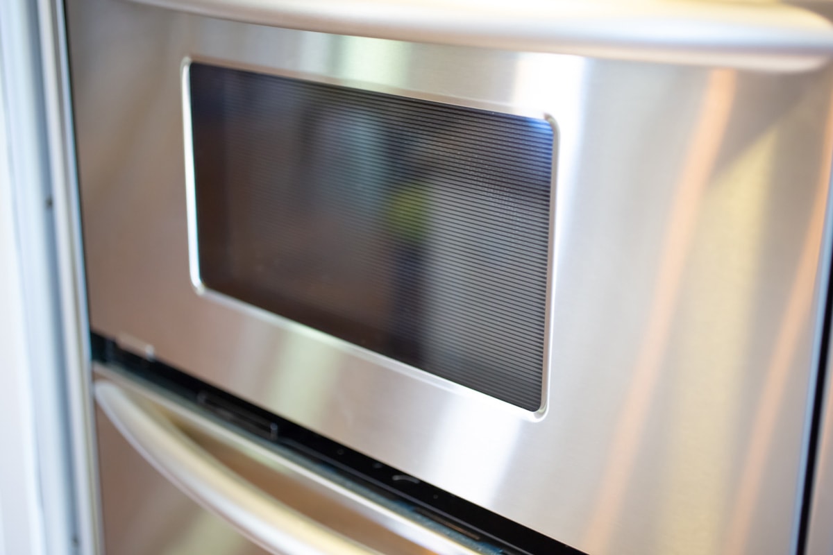 A closeup of a Kitchenaid oven appliance