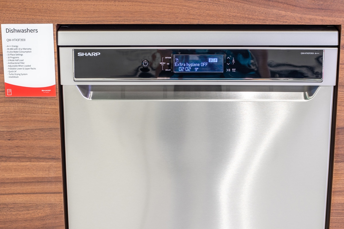 A modern Sharp dishwasher, How To Reset A Sharp Dishwasher [Quickly & Easily]