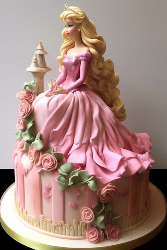 Aurora themed cake