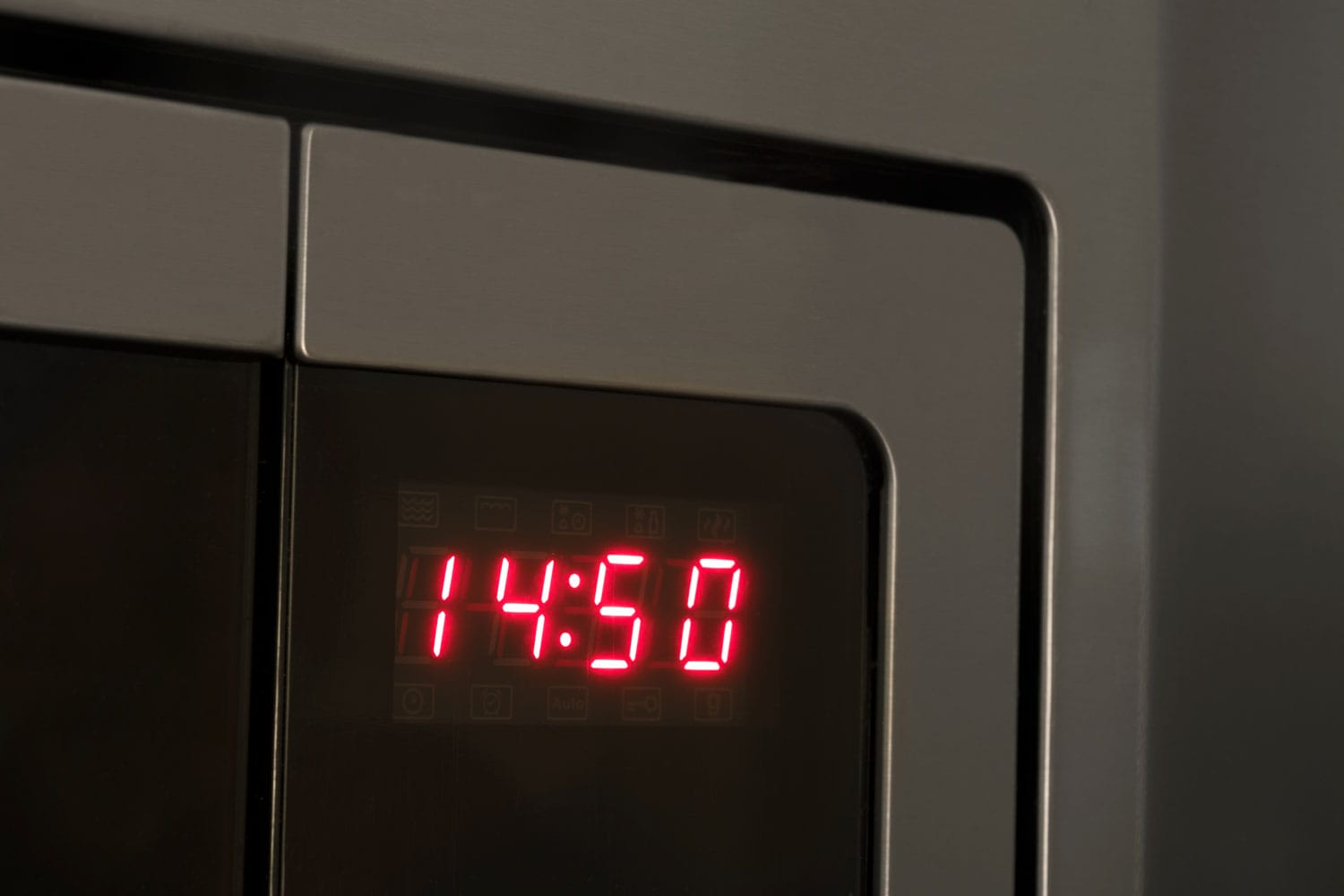Digital Panasonic microwave clock
