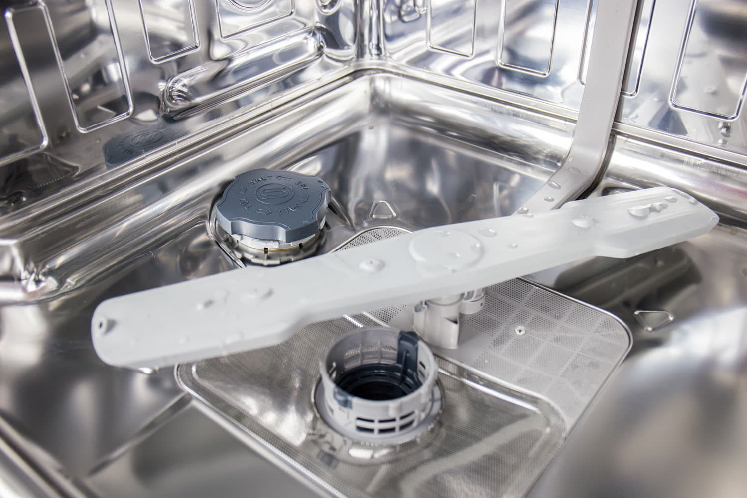 Interior of a dishwasher 