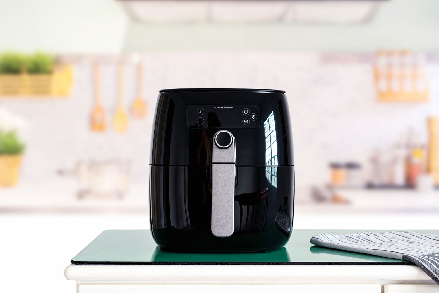 A Black and Decker air fryer in the kitchen