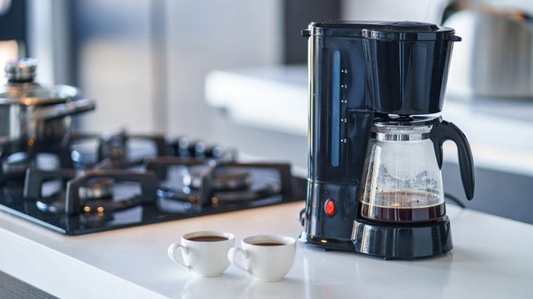 A modern coffee maker in the kitchen, How To Clean Black & Decker Coffee Maker - 1600x900