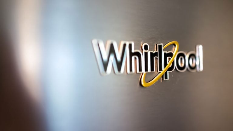 A Whirlpool refrigerator photographed up close, How To Remove Glass From A Whirlpool Refrigerator Shelf [Step By Step Guide] - 1600x900