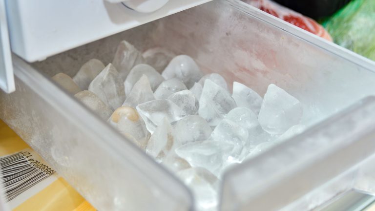 Getting ice from the ice maker, How To Reset An Insignia Ice Maker [Quickly & Easily] - 1600x900